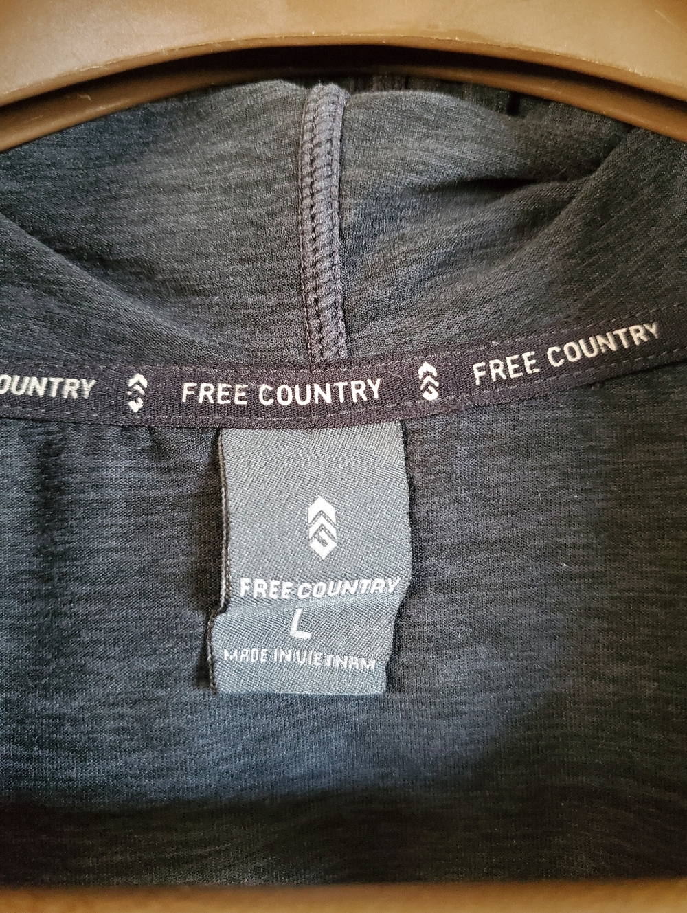 Free Country Women’s Cloud Knit Full Zip Hoodie Jacket Charcoal Grey L - Picture 2 of 9